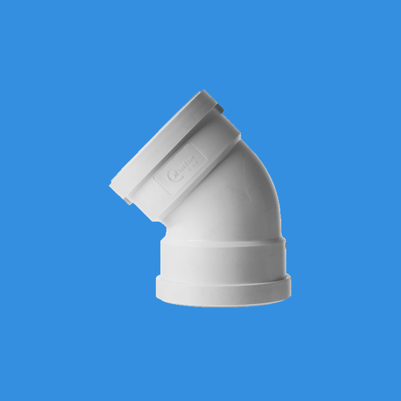 45°彎頭單擴(kuò)丨HDPE壓蓋柔性承插鏈接靜音管